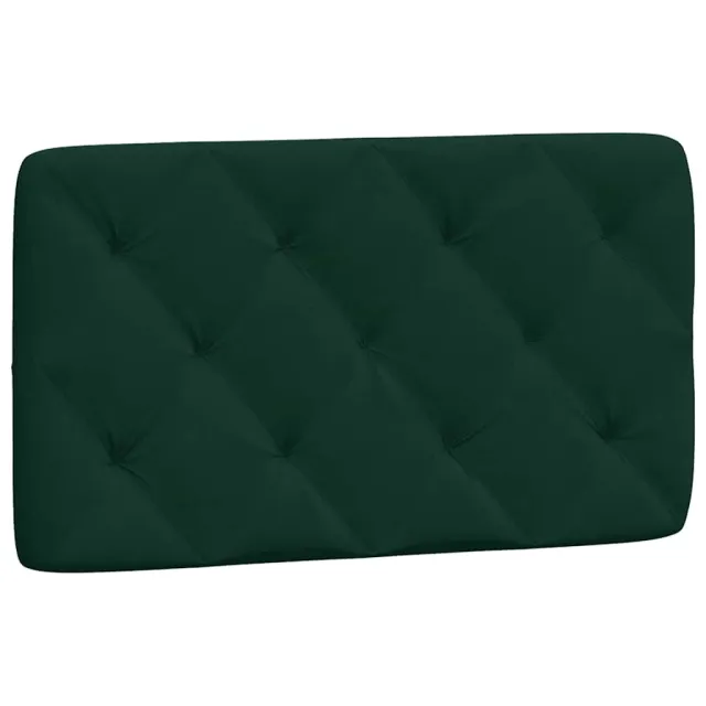Cadre de lit sans matelas vert foncé 80x200 cm velours