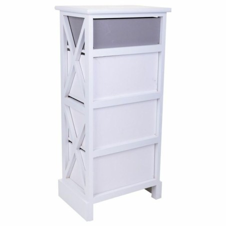 Caisson à Tiroirs Alexandra House Living Blanc Bois de paulownia Bois