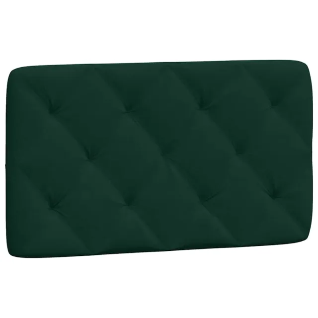 Cadre de lit sans matelas vert foncé 90x190 cm velours