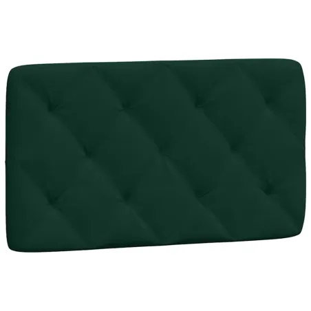 Cadre de lit sans matelas vert foncé 90x200 cm velours