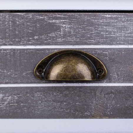 Mesita de Noche Alexandra House Living Blanco 30 x 73 x 30 cm