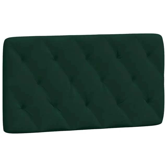 Cadre de lit sans matelas vert foncé 100x200 cm velours