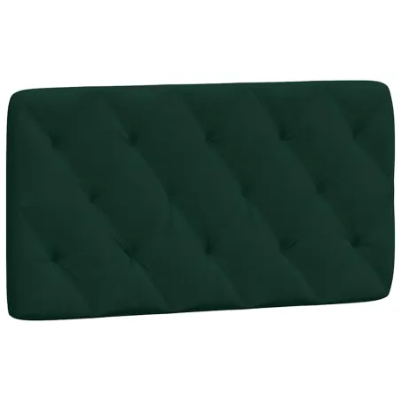 Cadre de lit sans matelas vert foncé 100x200 cm velours