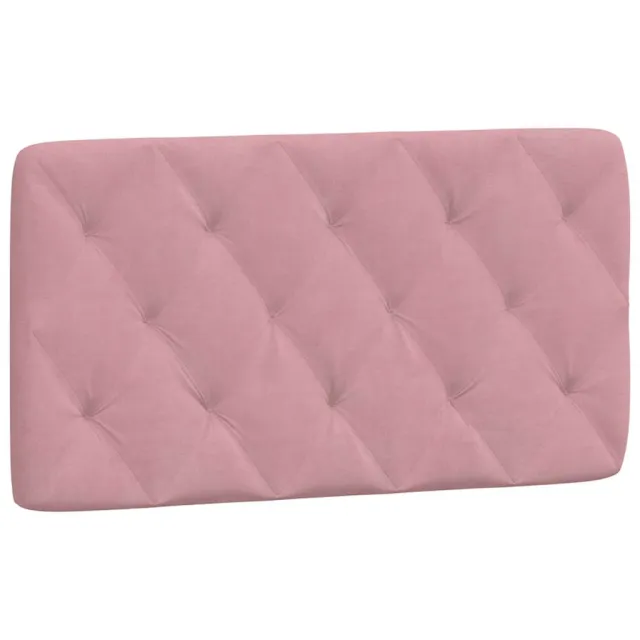 Cadre de lit sans matelas rose 100x200 cm velours