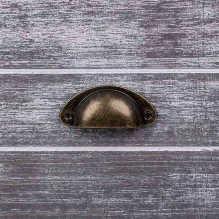 Mesita de Noche Alexandra House Living Blanco 28 x 45 x 38 cm 2