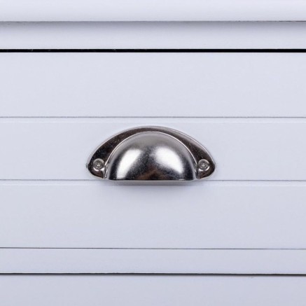 Mesita de Noche Alexandra House Living Blanco 28 x 45 x 38 cm 2