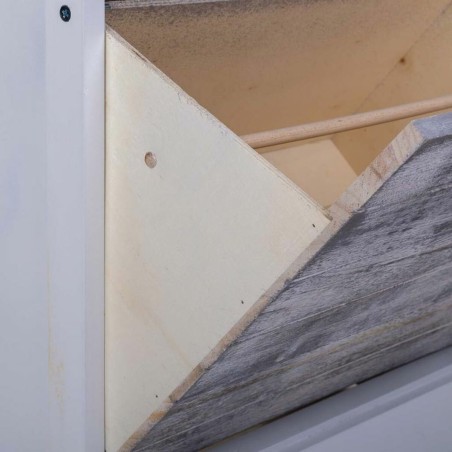 Scarpiera Alexandra House Living Bianco 28 x 58 x 50 cm 1 cassetto
