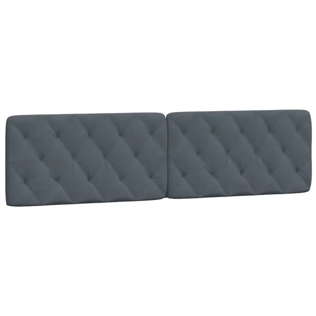 Cadre de lit sans matelas gris foncé 200x200 cm velours