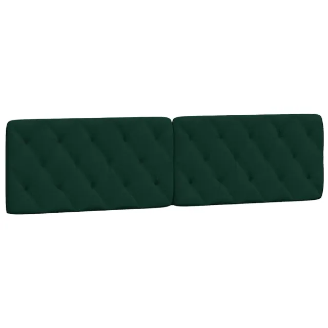 Cadre de lit sans matelas vert foncé 200x200 cm velours