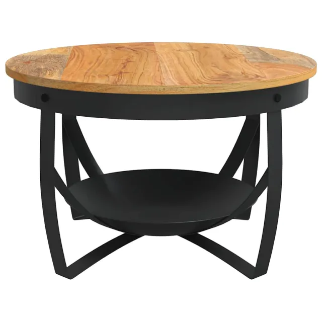 Table basse Ø68x43 cm Bois d'acacia solide