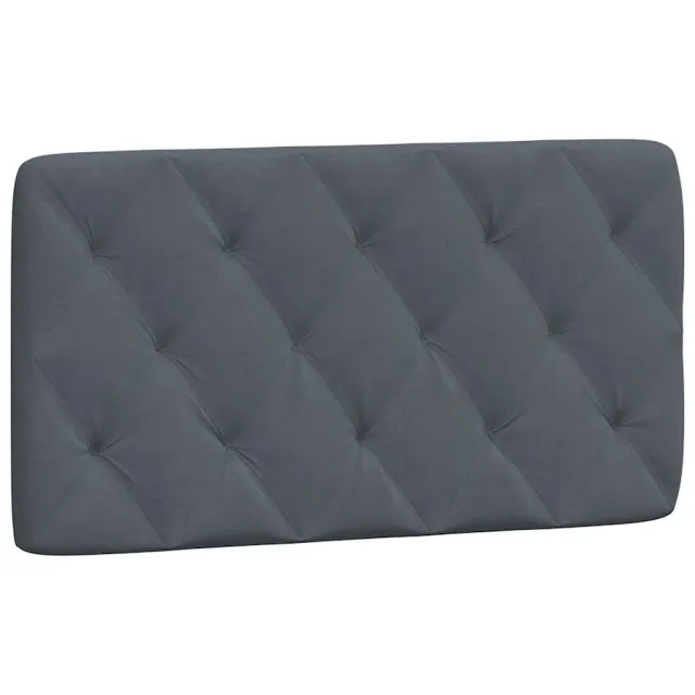 Cadre de lit sans matelas gris foncé 100x203 cm velours