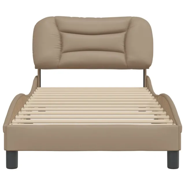 Cadre de lit sans matelas Hvar cappuccino 80x200 cm similicuir