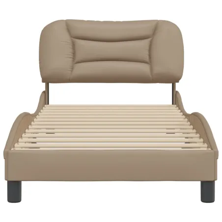 Cadre de lit sans matelas Hvar cappuccino 80x200 cm similicuir