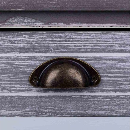 Mesita de Noche Alexandra House Living Blanco 29 x 42 x 40 cm 2