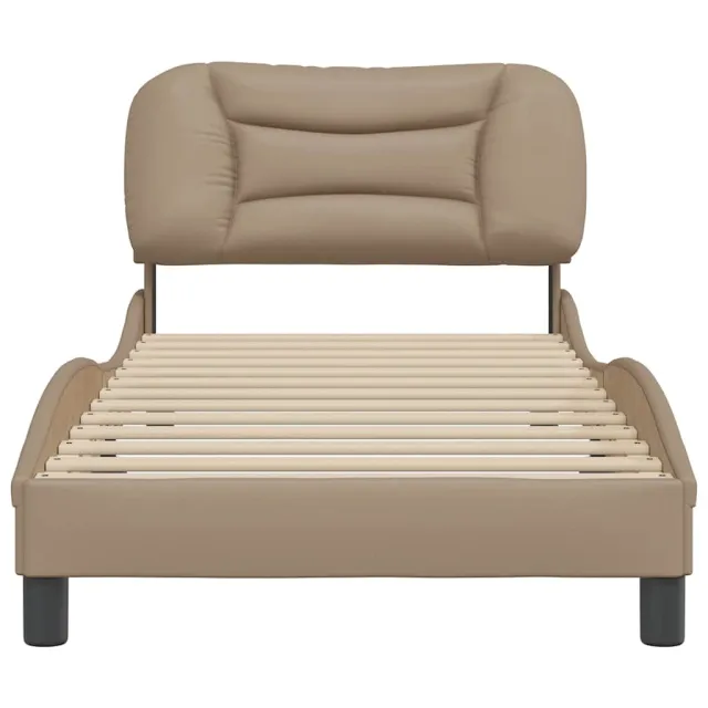 Cadre de lit sans matelas Hvar cappuccino 90x190 cm similicuir