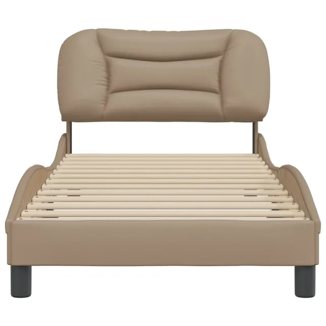 Cadre de lit sans matelas Hvar cappuccino 90x200 cm similicuir