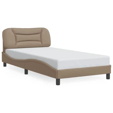 Cadre de lit sans matelas Hvar cappuccino 100x200 cm similicuir