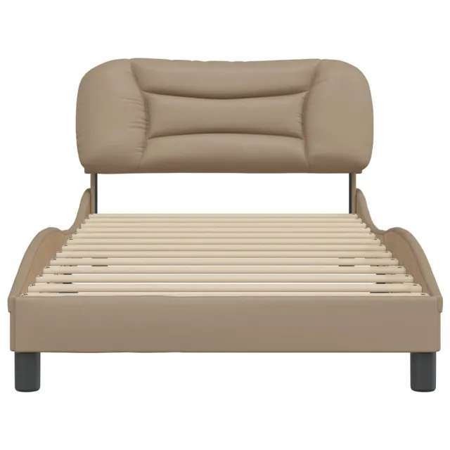 Cadre de lit sans matelas Hvar cappuccino 100x200 cm similicuir
