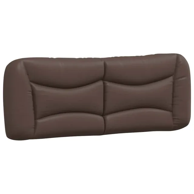 Cadre de lit sans matelas Hvar marron 140x190 cm similicuir