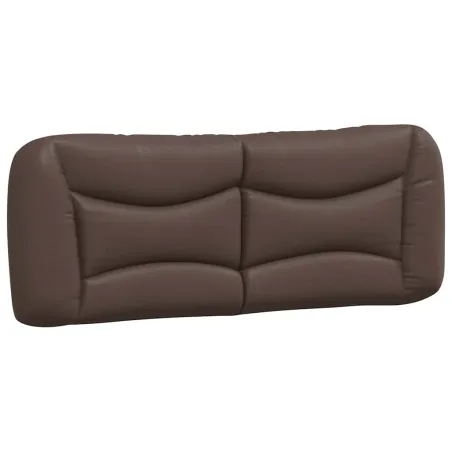 Cadre de lit sans matelas Hvar marron 140x190 cm similicuir