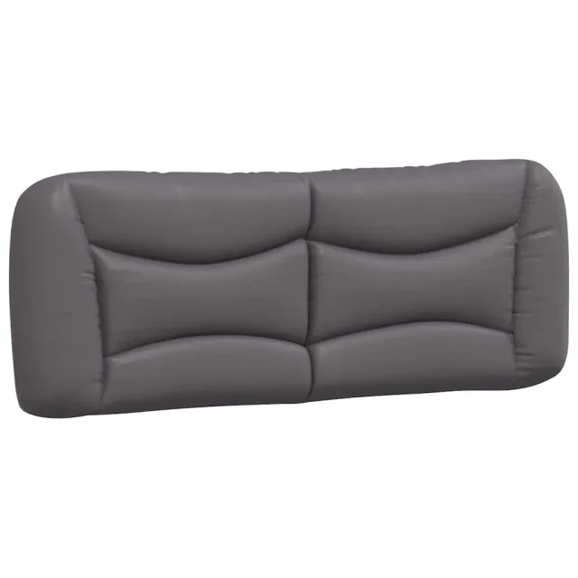 Cadre de lit sans matelas Hvar gris 140x190 cm similicuir