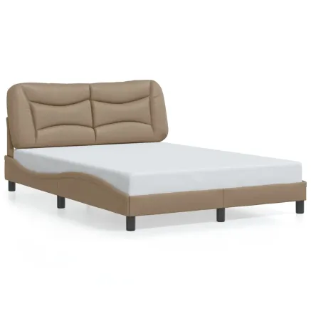 Cadre de lit sans matelas Hvar cappuccino 140x190 cm similicuir 2