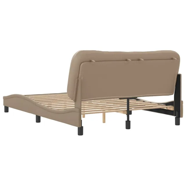 Cadre de lit sans matelas Hvar cappuccino 140x190 cm similicuir