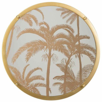 Set of 3 tables Alexandra House Living Gold 53 x 60 x 53 cm 2