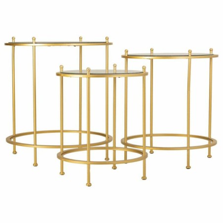Set di 3 tavoli Alexandra House Living Oro 53 x 60 x 53 cm