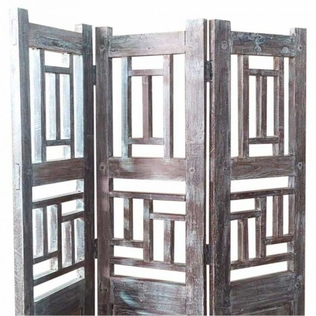 Folding screen Alexandra House Living Brown Acacia Mango wood 3 x 176