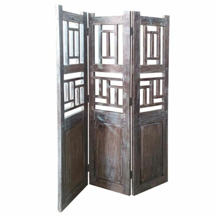 Paravento Alexandra House Living Marrone Acacia Legno di mango 3 x 176