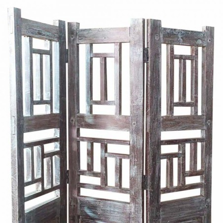 Biombo Alexandra House Living Marrón Acacia Madera de mango 3 x 176 x