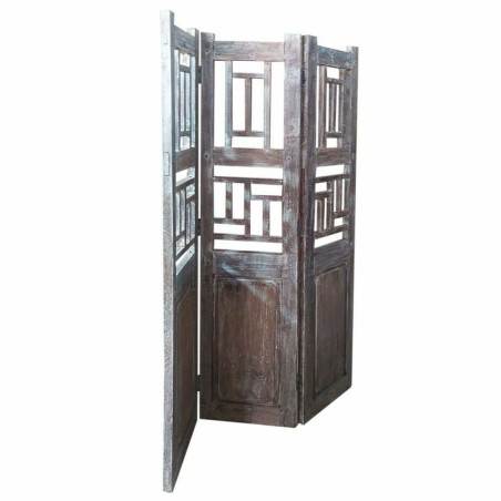 Folding screen Alexandra House Living Brown Acacia Mango wood 3 x 176