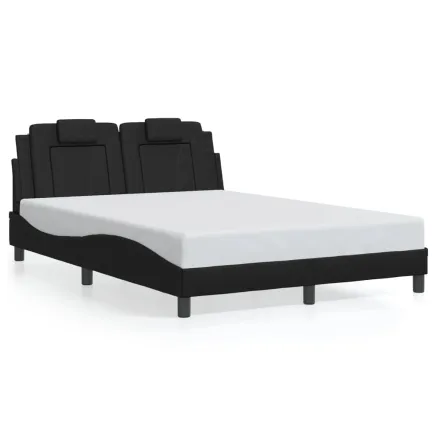 Cadre de lit Viana sans matelas noir 120x200 cm similicuir 2