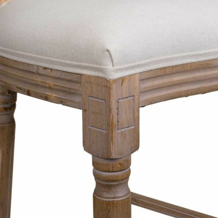 Hocker Alexandra House Living Creme Gummi Holz 46 x 116 x 52 cm 2