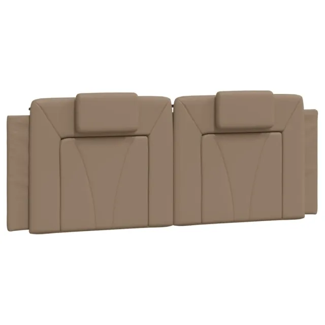 Cadre de lit Viana sans matelas cappuccino 140x190 cm similicuir