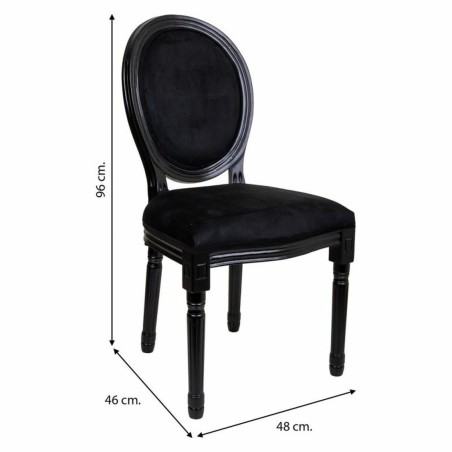 Esszimmerstuhl Alexandra House Living Schwarz 46 x 96 x 48 cm