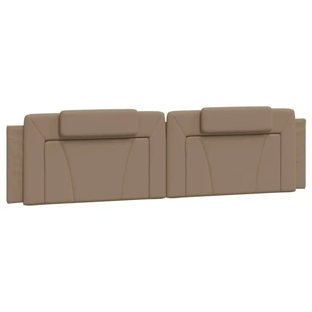 Cadre de lit Viana sans matelas cappuccino 200x200 cm similicuir