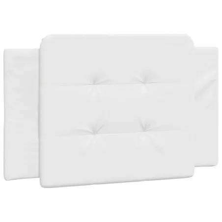 Cadre de lit sans matelas Zadar blanc 80x200 cm similicuir