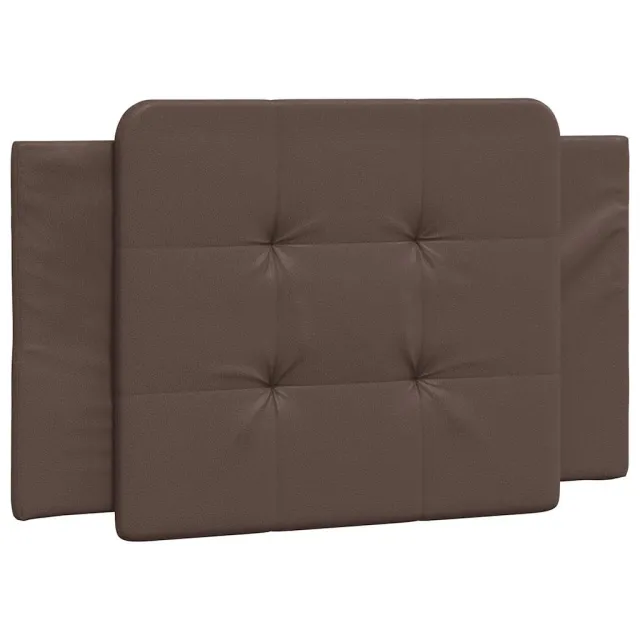 Cadre de lit sans matelas Zadar marron 80x200 cm similicuir
