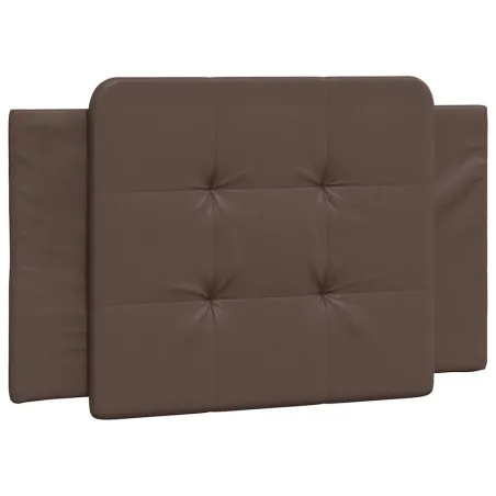 Cadre de lit sans matelas Zadar marron 80x200 cm similicuir