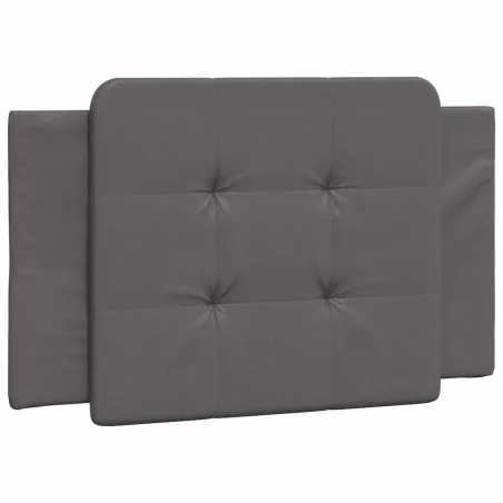 Cadre de lit sans matelas Zadar gris 80x200 cm similicuir