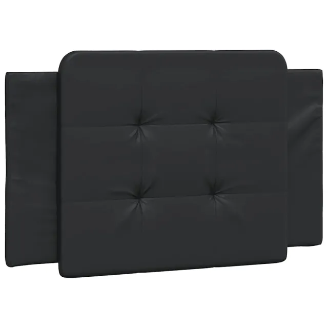 Cadre de lit sans matelas Zadar noir 90x190 cm similicuir