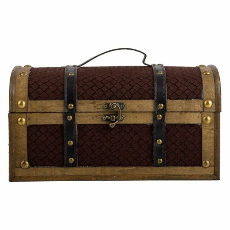 Chest Alexandra House Living Brown PVC Wood Metal Cloth 21 x 19 x 35 c
