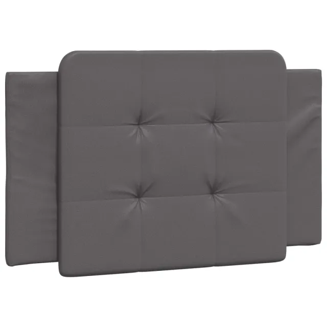 Cadre de lit sans matelas Zadar gris 90x190 cm similicuir