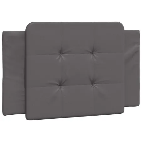 Cadre de lit sans matelas Zadar gris 90x190 cm similicuir