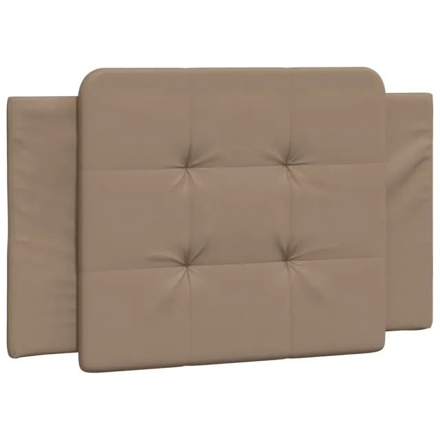 Cadre de lit sans matelas Zadar cappuccino 90x190 cm similicuir