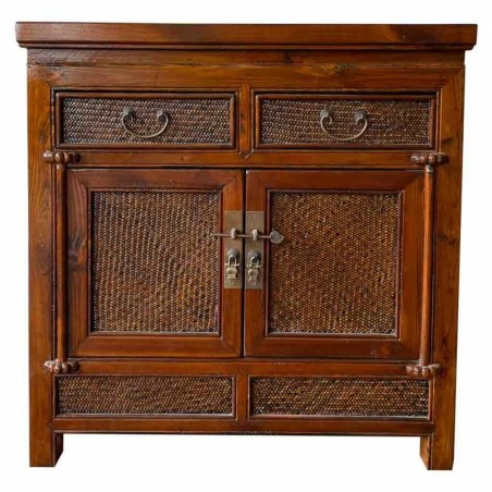 Dientafel Alexandra House Living Bruin Hout Elmhout 40 x 80 x 80 cm