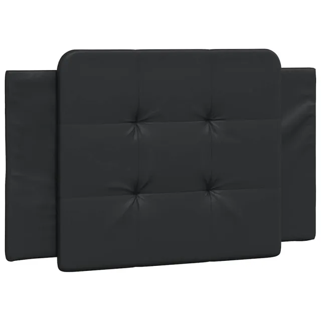 Cadre de lit sans matelas Zadar noir 90x200 cm similicuir