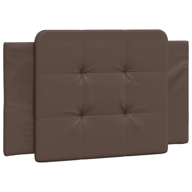Cadre de lit sans matelas Zadar marron 90x200 cm similicuir